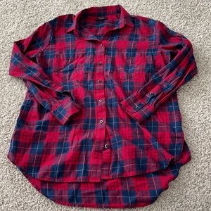 Like new madewell plaid shirt